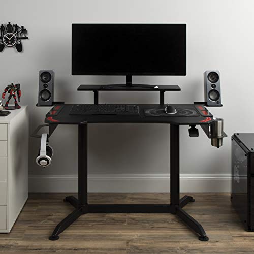 RESPAWN RSP-3010 Computer Ergonomic Height Adjustable Gaming Desk, 52.6 in, Red