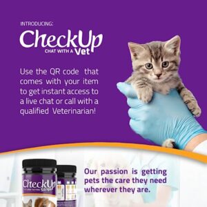 CheckUp UTI Urine Testing Strips for Cats and Dogs - Detection of pH, Nitrite and Leukocytes x 50