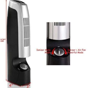 GOFLAME Air Purifier 2 PCS for Dust, Pets, Smoke, Odors, Air Cleaner with Whisper 2 Speed Operations, Silver and Black