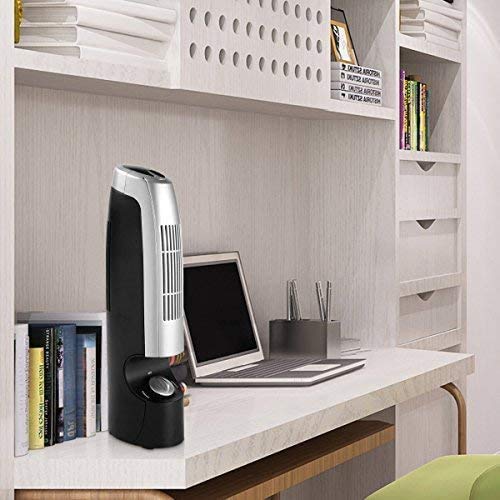 GOFLAME Air Purifier 2 PCS for Dust, Pets, Smoke, Odors, Air Cleaner with Whisper 2 Speed Operations, Silver and Black