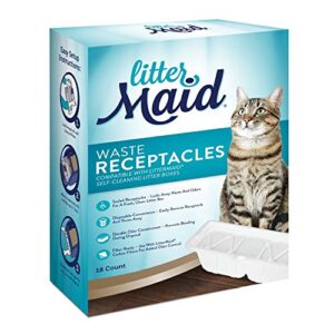 littermaid litter box waste receptacles, disposable/sealable waste receptacles for automatic litter boxes