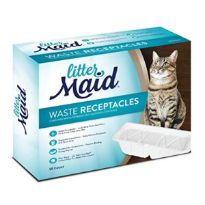 LitterMaid Litter Box Waste Receptacles, Disposable/Sealable Waste Receptacles for Automatic Litter Boxes