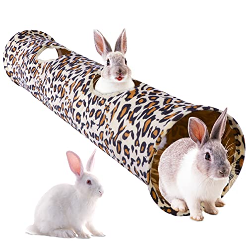 POPETPOP Collapsible Cat Tunnel Play Toy Foldable Tube, Cat Tunnels Ferret Tunnels and Tubes Tube Fun for Rabbits, Kittens and Small Animals