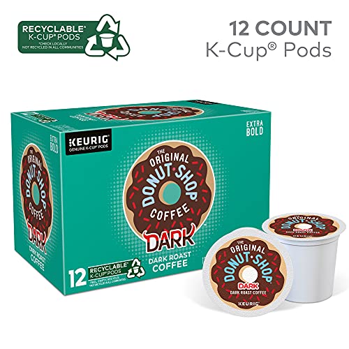 The Original Donut Shop Dark Roast Coffee, K-Cup, 12 ct