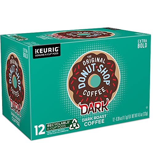 The Original Donut Shop Dark Roast Coffee, K-Cup, 12 ct