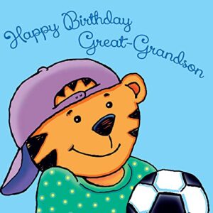 Happy Birthday Greeting Card For Your Great-Grandson | Made in America | Eco-Friendly | Thick Card Stock with Premium Envelope 5in x 7.75in | Packaged in Protective Mailer | Prime Greetings