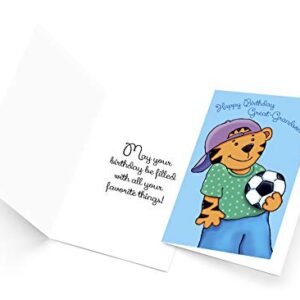 Happy Birthday Greeting Card For Your Great-Grandson | Made in America | Eco-Friendly | Thick Card Stock with Premium Envelope 5in x 7.75in | Packaged in Protective Mailer | Prime Greetings