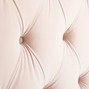 Safavieh Home Axel Modern Blush Pink Velvet Tufted Headboard, Full