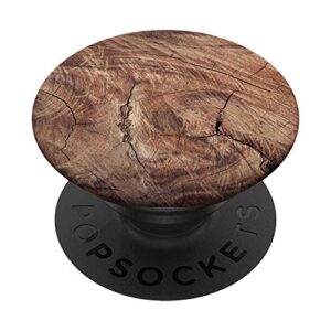 wood grain design wood pop socket gift