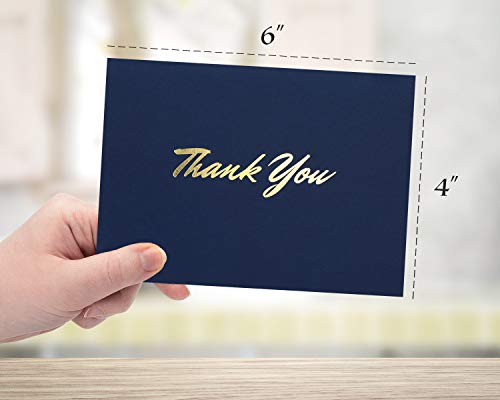 Spark Ink 100 Thank You Cards with Envelopes Bulk, Thank You Notes, Elegant Blank Cards & Envelopes, for Small Business, Wedding, Gift Cards, Christmas, Graduation, Bridal & Baby Shower, Funeral, 4x6