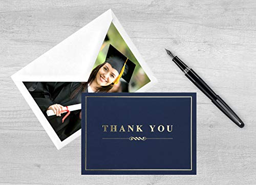 Spark Ink 100 Thank You Cards with Envelopes Bulk, Thank You Notes, Elegant Blank Cards & Envelopes, for Small Business, Wedding, Gift Cards, Christmas, Graduation, Bridal & Baby Shower, Funeral, 4x6