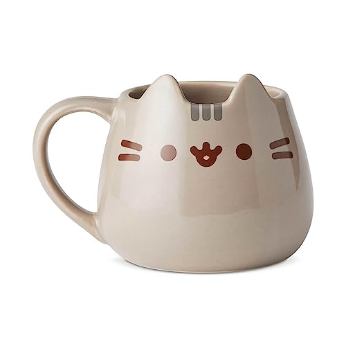 Enesco Name is Mud “Pusheen Sculpted Mug, 1 Count (Pack of 1), Multicolor