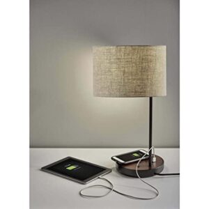 Adesso Oliver Wireless Charging Table Lamp