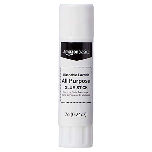 Amazon Basics All Purpose Bulk School Glue Sticks, Washable, 0.24-oz Stick, 30-Pack