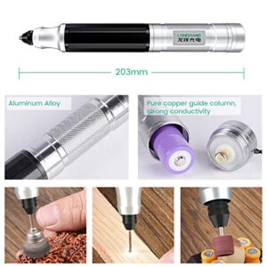 Engraving Pen Engraver Rechargeable Electric Cordless Grinding Pen DIY Rotary Tool Kit for Metal Wood Jewelry Engraving Carving Polishing Drilling Lettering