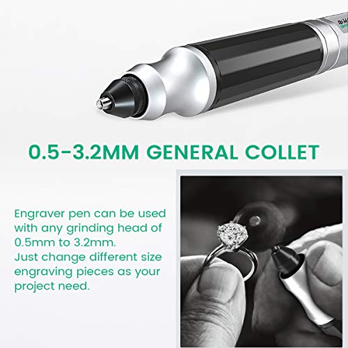 Engraving Pen Engraver Rechargeable Electric Cordless Grinding Pen DIY Rotary Tool Kit for Metal Wood Jewelry Engraving Carving Polishing Drilling Lettering