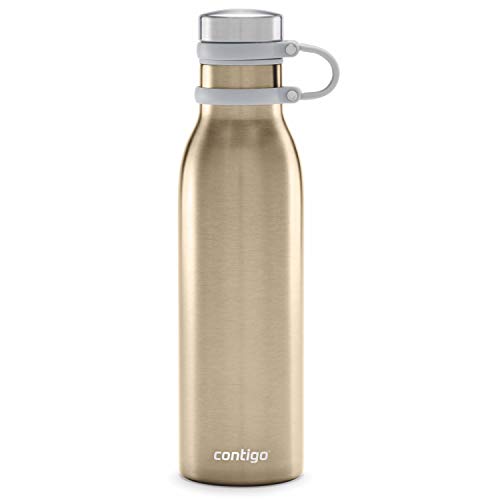 Contigo Couture THERMALOCK Vacuum-Insulated Stainless Steel Water Bottle, 20oz, Chardonay Transparent