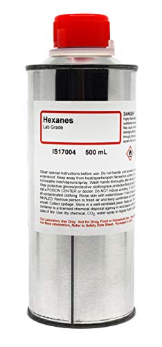 Laboratory-Grade Hexanes, 500mL - The Curated Chemical Collection