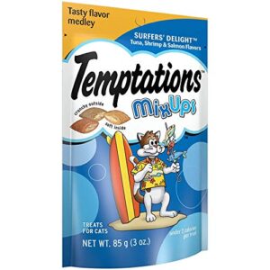 Temptations Cat Treats Mix-Ups Snack Treats Variety Bundle 4 Pack (Catnip,Turkey,Backyard Cookout & Surfer Treat Flavors)