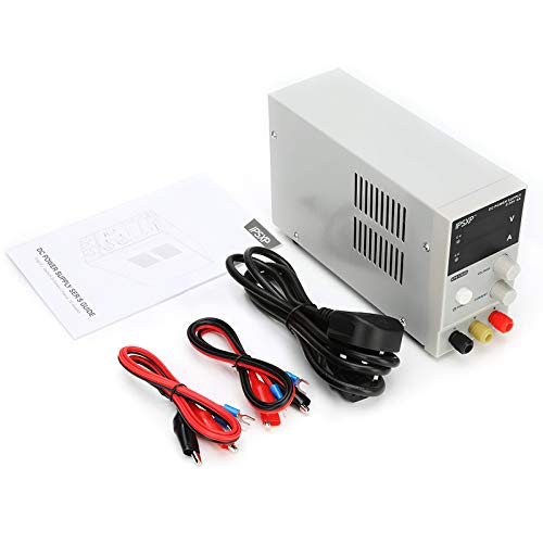 IPSXP DC Power Supply Variable, Adjustable Switching Regulated Power Supply（0-30 V 0-5 A）, KPS1202D Adjustable Switching Regulated DC Power Supply Digital, Data Hold - 220V with Alligator Leads