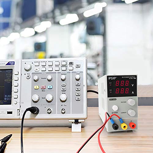 IPSXP DC Power Supply Variable, Adjustable Switching Regulated Power Supply（0-30 V 0-5 A）, KPS1202D Adjustable Switching Regulated DC Power Supply Digital, Data Hold - 220V with Alligator Leads