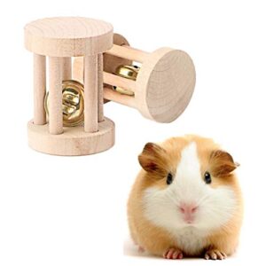 5 Pcs Hamster Chew Toys,Vankcp Natural Wooden Chew Toys Pets Teeth Care Molar Ball for Small Animals Cat Rabbits Rat Guinea Pig (5P)