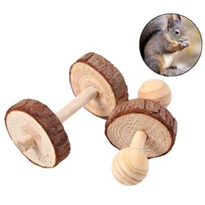 5 Pcs Hamster Chew Toys,Vankcp Natural Wooden Chew Toys Pets Teeth Care Molar Ball for Small Animals Cat Rabbits Rat Guinea Pig (5P)