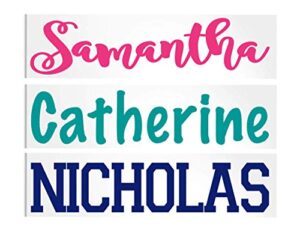 personalized name decal for yeti tumbler, car or laptop, your choice of color & style | decals by adavis
