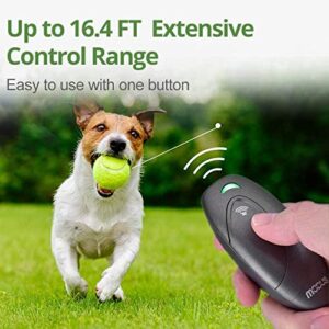 Ultrasonic Dog Barking Deterrent, MODUS 2 in 1 Dog Training and Bark Control Device, Anti-Barking Device, Control Range of 16.4 Ft, Wrist Strap, Battery Included, LED Indicate, Indoor and Outdoor