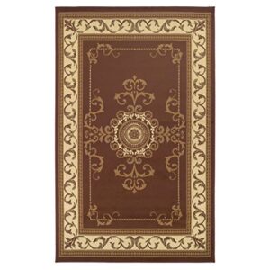 superior kensington area rug, 3' x 5', toffee