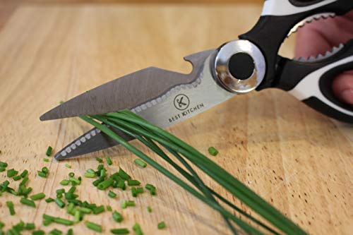 Best kitchen Heavy Duty Cooking Scissors for Food like Chicken, Poultry, Game, Meat, Pizza. Herb Cutting Utility Scissor – Multipurpose Dishwasher Safe Kitchen Shears – Surgical Grade Stainless Steel