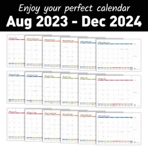 Desk Calendar 2023-2024 – Large Desktop Calendar Pad for Office or Home – Big Monthly Calendar 17" x 12" for Work with To-Do List & Notes | Calendar for Teachers, Student, Classroom (Runs 18 Months August 2023 - December 2024)