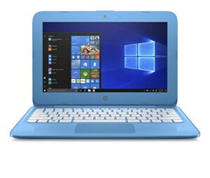 hp stream 11-inch laptop, intel celeron n3060 processor, 4 gb sdram memory, 32 gb emmc storage, windows 10 home in s mode with office 365 personal for one year (11-ah010nr, aqua blue)