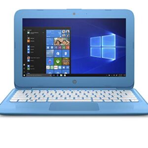 HP Stream 11-inch Laptop, Intel Celeron N3060 Processor, 4 GB SDRAM Memory, 32 GB eMMC storage, Windows 10 Home in S Mode with Office 365 Personal for one year (11-ah010nr, Aqua Blue)