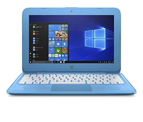 HP Stream 11-inch Laptop, Intel Celeron N3060 Processor, 4 GB SDRAM Memory, 32 GB eMMC storage, Windows 10 Home in S Mode with Office 365 Personal for one year (11-ah010nr, Aqua Blue)