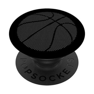 basketball gray pixel for boys and girls popsockets popgrip: swappable grip for phones & tablets