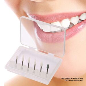 Dental Composite Polishing Kit 6Pcs Dental Porcelain Teeth Polisher Polishing Kit Oral High Speed Restoration Tool