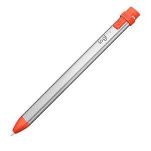 logitech crayon digital pencil for ipad pro 12.9-inch (5th, 6th gen), ipad pro 11-inch (2nd, 3rd, 4th gen), ipad (7th, 8th, 9th and 10th gen), ipad air (3rd, 4th, 5th gen), ios 12.2 & above - orange