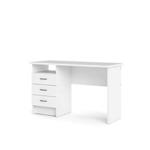 Tvilum Whitman Desk with 3 Drawers, White