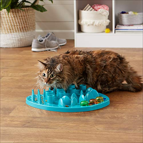 Amazon Basics Pet Activity Center and Feeder, Blue