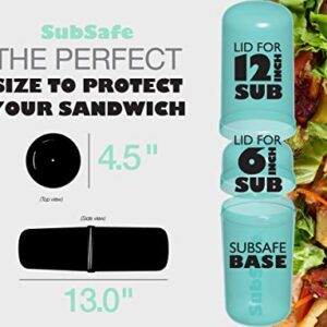 SubSafe Sub Sandwich Container – This Reusable Sandwich Container Keeps Your Sub Safe, Not Soggy – Ideal Boating Accessories and Cooler Accessories – As Seen On Shark Tank, Makes a Great Gift