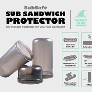 SubSafe Sub Sandwich Container – This Reusable Sandwich Container Keeps Your Sub Safe, Not Soggy – Ideal Boating Accessories and Cooler Accessories – As Seen On Shark Tank, Makes a Great Gift