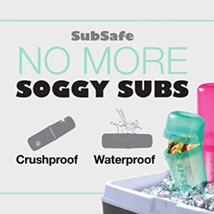 SubSafe Sub Sandwich Container – This Reusable Sandwich Container Keeps Your Sub Safe, Not Soggy – Ideal Boating Accessories and Cooler Accessories – As Seen On Shark Tank, Makes a Great Gift