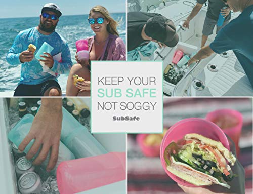 SubSafe Sub Sandwich Container – This Reusable Sandwich Container Keeps Your Sub Safe, Not Soggy – Ideal Boating Accessories and Cooler Accessories – As Seen On Shark Tank, Makes a Great Gift