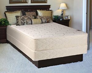 dream solutions comfort rest gentle firm full size (54"x75"x10") mattress set with bed frame included - orthopedic, sleep system with enhanced cushion support and longlasting comfort