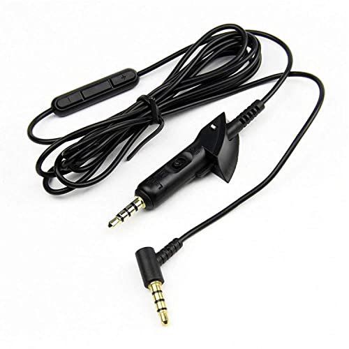 Muigiwi Replacement Audio Cable Cord Wire with Inline Mic Remote Volume Control Compatible with Bose QuietComfort 15 QC15 QC2 Headphones