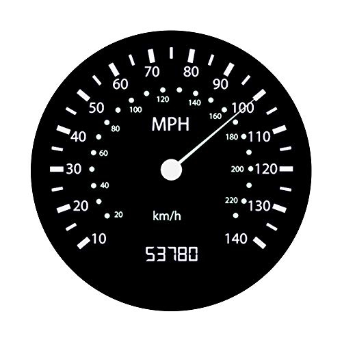 Speed Speedometer Odometer Car Race Motorcycle Bicycle Black PopSockets Swappable PopGrip