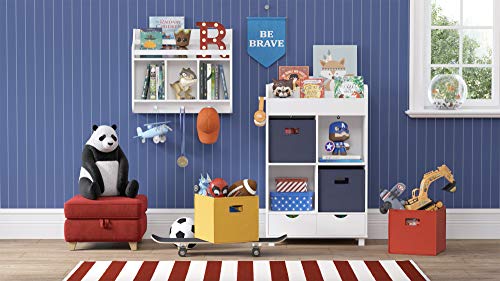 RiverRidge Book Nook Collection Kids Cubby Bookrack Storage Cabinet, White