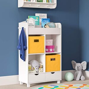 RiverRidge Book Nook Collection Kids Cubby Bookrack Storage Cabinet, White