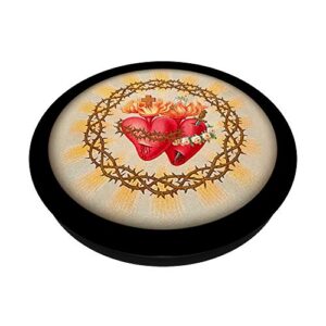 Catholic Pop Socket - Sacred Heart Religious PopSockets PopGrip: Swappable Grip for Phones & Tablets